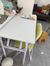 順優(yōu)可折疊電腦桌家用學(xué)習桌辦公室看書(shū)培訓面試桌子簡(jiǎn)易出租屋長(cháng)桌子 奶白色100*60cm【加厚加寬】 曬單實(shí)拍圖