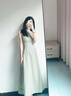 GARNUO黑色連衣裙子女夏季2025新款赫本風(fēng)高級感無(wú)袖背心收腰禮服裙長(cháng)裙 綠色【無(wú)袖長(cháng)款】 S 【80-100斤】 曬單實(shí)拍圖