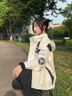 Hummel官方三合一可拆卸帽內(nèi)膽沖鋒衣男女秋季戶外旅行秋款夾克外套潮 卡其色 XS 曬單實拍圖