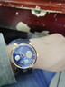 豪法HAOFA手表大轉盤(pán)卡羅素夢(mèng)幻星空男士鏤空機械手表雙發(fā)條防水腕表  玫金藍面【雙發(fā)條/80H動(dòng)力儲蓄】 曬單實(shí)拍圖
