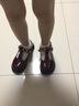 史努比（SNOOPY）童鞋女童皮鞋春秋新款女孩公主鞋兒童淺口單鞋中小童休閑鞋 酒紅 33 碼內長(cháng)約197mm 曬單實(shí)拍圖