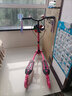 滑板車(chē)兒童三輪蛙式滑板車(chē)3-12歲雙踏剪刀車(chē)寶寶小孩雙腳分開(kāi)四滑滑車(chē) 蛙式車(chē)-芭比粉-踏板閃光+閃光輪 曬單實(shí)拍圖