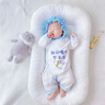 優(yōu)奇嬰兒衣服新生兒純棉連體衣春秋初生兒0-3個(gè)月寶寶內(nèi)衣剛出生睡衣 【純款】小奶瓶+卡通藍(lán) 52cm 曬單實(shí)拍圖
