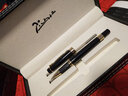 畢加索（pimio） 鋼筆PS-917寶珠筆/簽字筆銥金墨水筆 男女士商務(wù)辦公刻字禮品筆 純黑銀夾寶珠筆+雙筆芯禮盒套裝 曬單實(shí)拍圖