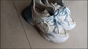 啄木鳥(niǎo)老爹鞋女2025春秋新款白色百搭運動(dòng)休閑厚底小白網(wǎng)面透氣女鞋子 藍色 單層 38 曬單實(shí)拍圖