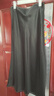 深呼吸DEEP BREATH女裝醋酸特殊肌理感撞色長(cháng)款半身裙A200286 黑 M (3) 曬單實(shí)拍圖