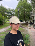 浩冠（HAOGUAN）帽子女夏季防曬遮陽百搭戶外棒球帽韓版可扎馬尾鴨舌帽時尚薄款潮 米色 均碼 曬單實(shí)拍圖