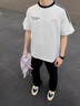 7家優(yōu)品冰絲休閑褲男士夏季款寬松垂感西裝褲彈力修身直筒微喇長褲子男 SBXS-C911-黑色常規(guī) XL 曬單實拍圖