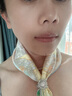 愛(ài)馬仕（HERMES）新款女士斜紋真絲方巾優(yōu)雅時(shí)尚個(gè)性 熱帶叢林印花 送禮節日送禮 黃色H893991S-01 45*45cm 曬單實(shí)拍圖
