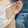 御龍鏡黃金雙蝴蝶耳釘女 新款999足金比翼雙飛金耳環(huán)小眾氣質(zhì)耳飾送女友 金約1.7g-1.8g【單只】 曬單實(shí)拍圖