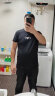阿玛尼（ARMANI） 男装短袖t恤男士时尚休闲修身薄款微弹短袖T恤两件装 黑色 XL(推荐体重160-170斤） 实拍图