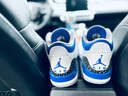 耐克（NIKE）【嚴選好物】bebe8 Air Jordan 3  AJ3 爆裂紋男女休閑運動籃球鞋 【小閃電藍】CT8532-145 40.5 曬單實拍圖