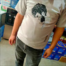 安初夏冰絲棉麻短袖t恤男士圓領(lǐng)夏季韓版寬松五分袖刺繡衣服男裝體恤衫 T01白色刺繡+T02歐美男灰色 L 【100-120斤】 曬單實(shí)拍圖