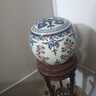 乾雅堂【景德鎮手工】陶瓷器茶葉罐仿古名師手繪青花瓷普洱茶葉罐子擺件 青花釉里紅茶葉罐-錦盒證書(shū)+底座 曬單實(shí)拍圖