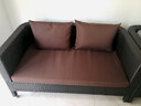 御藤美家（ROYAL RATTAN）戶外沙發(fā)藤椅庭院露天北歐藤制家具休閑露臺藤條藤藝茶幾藤編沙發(fā) 4+90CM大腳鋁框熊貓白巖板圓桌 曬單實(shí)拍圖
