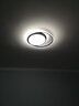 超萊威主臥室燈圓形鋁條簡約現(xiàn)代led環(huán)形吸頂燈創(chuàng)意溫馨浪漫房間客廳燈北歐燈具 黑色小號45cm 配三色變光 曬單實拍圖