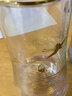 容山堂煥彩金銀燒玻璃杯綠茶泡茶杯雙層山巒大號耐熱防燙辦公水杯 細(xì)腰雙層杯-煥彩金銀燒瑞鶴圖 曬單實拍圖