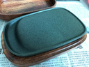 漢墨 手工硯臺歙硯 原石帶蓋6寸魚(yú)子素硯 文房四寶禮品毛筆書(shū)法硯臺 曬單實(shí)拍圖