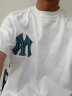MLB老花立体印花logo短袖3ATSM3033-50WHS-S纽约洋基队/米白色 实拍图