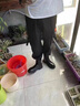 ziyuanju馬丁靴男士2025秋季風(fēng)高幫靴子新款中幫皮鞋黑色工裝切爾西短靴子 黑色 42 (260mm) 曬單實拍圖