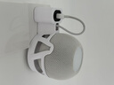 原奘 適用于Homepodmini 支架蘋(píng)果音響金屬支架音箱支架木底座桌面防滑配件繞線(xiàn)收納音響支架掛墻 白色 掛式 曬單實(shí)拍圖