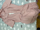 紅豆居家女式春夏柔彈棉氨抑菌開衫短袖家居服女睡衣 莓果粉 175/96A  曬單實(shí)拍圖