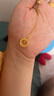 中國黃金（CHINA GOLD）黃金項(xiàng)鏈女足金莫比烏斯環(huán)吊墜套鏈?zhǔn)罪椘呦η槿斯?jié)生日禮物送女友 精工吊墜約1.4-1.5g【贈(zèng)銀鏈+情人節(jié)禮盒】 曬單實(shí)拍圖