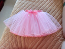 艾舞戈兒童舞蹈服女童跳舞練功半身紗裙幼兒芭蕾舞蓬蓬裙網(wǎng)紗公主短裙 粉色（升級4層微硬紗） S 曬單實(shí)拍圖
