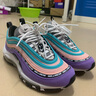 耐克（NIKE）新款女鞋 Air Max 97新干線彈頭 休閑運(yùn)動(dòng)舒適透氣跑步鞋 923288-500笑臉紫子彈閃電速發(fā) 36.5 曬單實(shí)拍圖