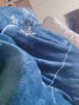 涵语牛奶绒四件套冬季加厚双面珊瑚绒加绒花边床单法兰绒被套冬天 素色主义xy【新升级加厚】 1.5m床四件套（被套2*2.3） 实拍图