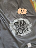 薩姆依   美式復古個(gè)性字母印花圓領(lǐng)短袖T恤女學(xué)生夏季2022年新款韓版寬松原宿風(fēng)百搭超火中長(cháng)款上衣 灰色 L 曬單實(shí)拍圖