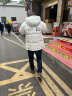 鸭鸭（YAYA）羽绒服男士短款冬季新款连帽中国风保暖加厚面包服外套潮D 白色 175/92A(L) 实拍图
