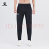 KELME /卡爾美運動(dòng)休閑長(cháng)褲足球訓練收腿褲修身彈力長(cháng)褲男跑步健身青訓褲子 黑色 L/175 曬單實(shí)拍圖