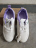 九寸陽(yáng)光板鞋男休閑小白鞋男鞋休閑男鞋皮鞋男青少年學(xué)生板鞋防臭運動(dòng)鞋 小白潮鞋白紫色 40 曬單實(shí)拍圖