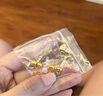 六福珠寶 足金光面圓珠黃金耳環(huán)耳飾 計(jì)價(jià) G01G0022DS 約2.15克 曬單實(shí)拍圖