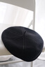 CACUSS新款羊毛禮帽女毛呢多色貝雷帽保暖帽子女L421001 黑色 M號適合頭圍56-59cm 曬單實(shí)拍圖