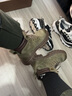 駱駝（CAMEL）大黃靴女都市戶外四季可穿系帶工裝靴馬丁靴 L23W307016 綠色 36 曬單實拍圖