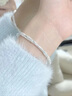 IS YOU足銀999鈴蘭花推拉手鐲女繁花蝴蝶鐲子生日情人節(jié)禮物送女友老婆 足銀繁花似錦手鐲+品牌禮盒 約15g 曬單實拍圖