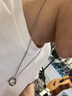 QMXD[刻字]雙環(huán)項鏈男潮嘻哈男士吊墜霸氣學(xué)生鈦鋼男生項鏈子送男友 曬單實(shí)拍圖