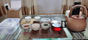 唐豐唐豐圍爐煮茶炭爐子煮茶器暖茶爐炭火茶爐粗陶戶外燒炭小爐子一套 拙心提梁壺(大) 曬單實拍圖