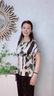 羅蒙（ROMON）t恤女夏裝2025新款桑蠶絲短袖小個(gè)子年輕女裝夏天真絲時(shí)尚上衣服 水墨畫(huà) L 【建議110斤以?xún)?nèi)穿】 曬單實(shí)拍圖