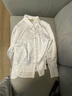 PORTS 寶姿秋冬新品女裝長袖襯衫ALM9B016NPP064 白色混色 M (6) 曬單實(shí)拍圖