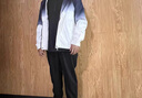 賓克萊春季連帽夾克男裝春秋男士棒球服休閑外套秋冬裝加絨衣服潮流外套 粉色 M (推薦體重95-120斤) 曬單實拍圖