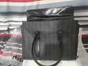 暇步士（Hush Puppies）公文包男士商務(wù)手提包時(shí)尚印花大容量14英寸電腦包隨身通勤單肩包 黑灰色HA-1371025W-551 大包可容納筆記本14英寸 曬單實(shí)拍圖