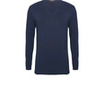 愛慕先生20AW牛奶絲絨暖衣V領(lǐng)長(zhǎng)袖NS72D472 藏藍(lán) 2XL 180 曬單實(shí)拍圖