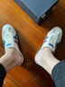 Onitsuka Tiger鬼塚虎男女鞋半拖鞋涼拖鞋小白鞋MEXICO 66? SABOT 1183C123 米色/藍色 42 曬單實(shí)拍圖
