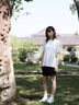 李寧運(yùn)動服套裝女羽毛球服夏季短袖透氣T恤女士休閑跑步速干短褲薄款 白色運(yùn)動套裝【速干透氣】 M（適合100-130斤） 曬單實(shí)拍圖