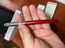 派克（PARKER）（PARKER）鋼筆 簽字筆文具商務(wù)辦公用品鋼筆學(xué)生練字筆 生日禮物可定制刻字 喬特肯辛頓紅墨水筆 曬單實拍圖