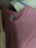 風(fēng)采兔100%純棉蠟筆小新卡通t恤女2024夏新款寬松設計感可愛(ài)上衣ins潮 粉紅色 L 曬單實(shí)拍圖