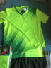 戰一鳴兒童足球服套裝男女童定制夏季足球運動(dòng)服裝隊服訓練衣服足球球衣 8833熒光綠 S （150-160cm） 曬單實(shí)拍圖